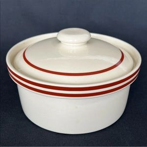 VTG TG Green Church Gresley Ascot Cookware Sienna Large Covered Casserole Bowl